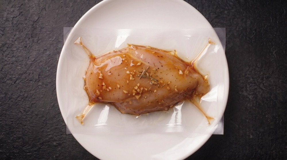 Poitrines de poulet miel et ail
