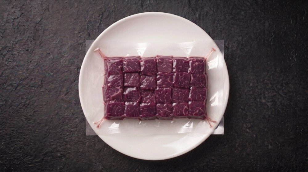 Bison cubes à brochette