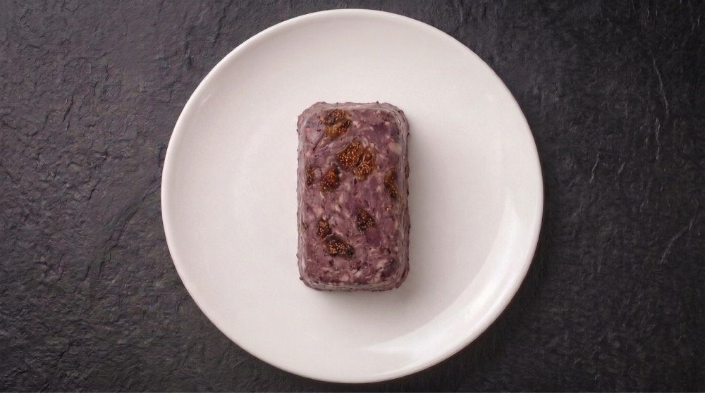Terrine cerf griottes, whisky & cardamome